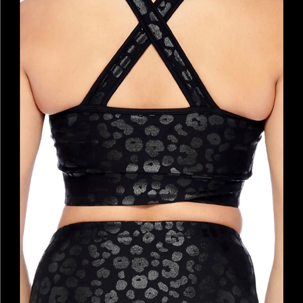 Electric Yoga Black Python Bra